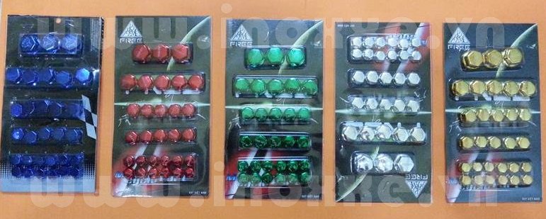 Đồ chơi trang trí xe máy - Chụp ốc kiểu Thái Lan 